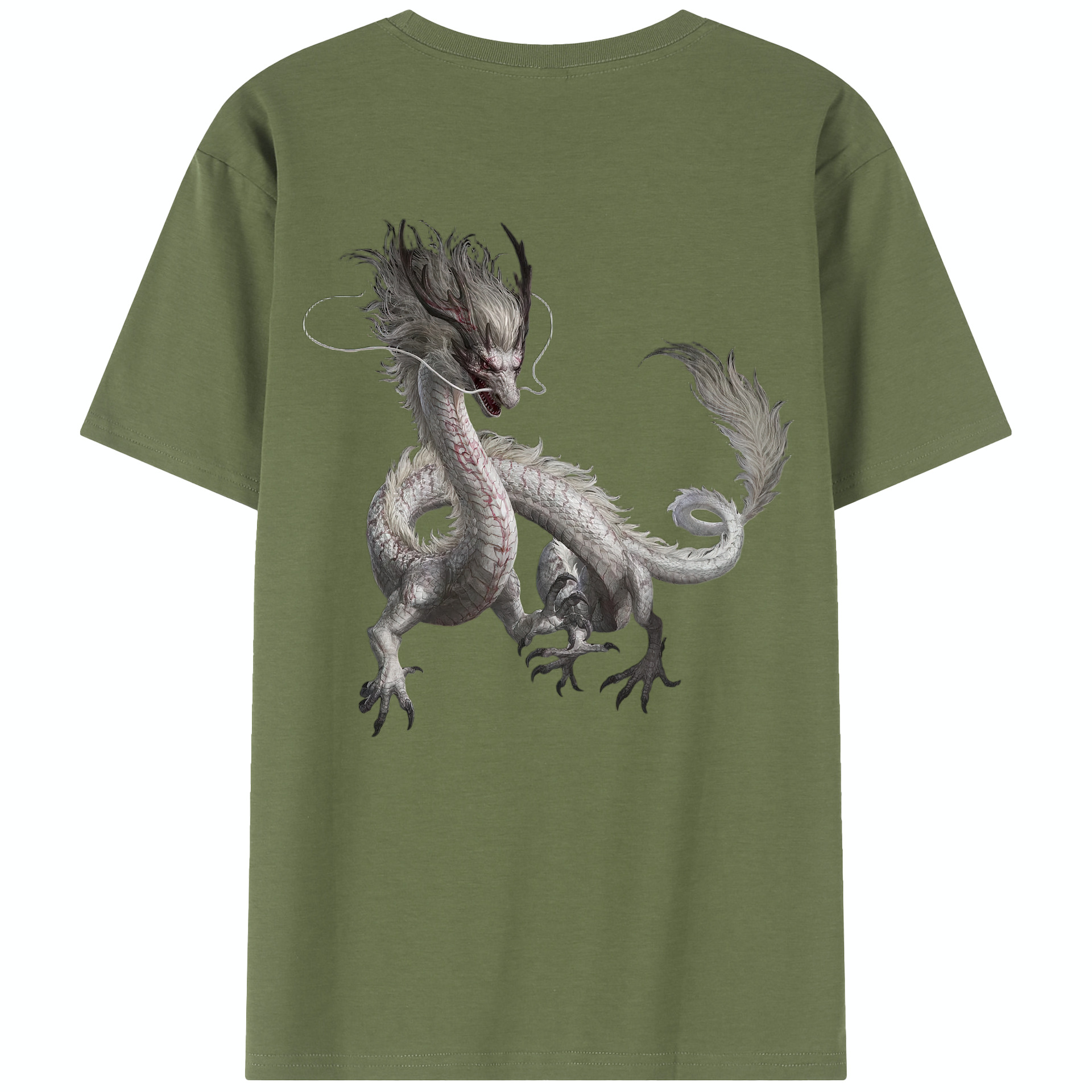 （画像用） Ne Zha 2 ナタ 魔童の大暴れ 綿100％半袖Tシャツ（背面プリント）